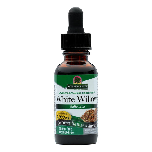 Nature's Answer - White Willow Bark Alcohol Free - 1 Fl Oz - Vita-Shoppe.com