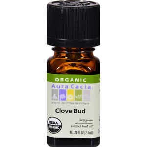 Aura Cacia Organic Essential Oil - Clove Bud - .25 Oz - Vita-Shoppe.com