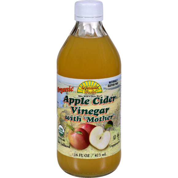 Dynamic Health Organic Apple Cider Vinegar With Mother - 16 Fl Oz - Vita-Shoppe.com