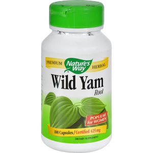 Nature's Way Wild Yam Root - 425 Mg - 100 Capsules - Vita-Shoppe.com