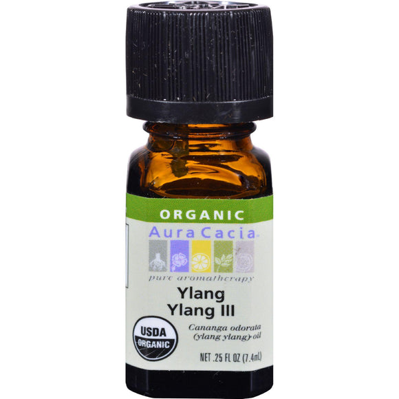 Aura Cacia Organic Essential Oil - Ylang Ylang - .25 Oz - Vita-Shoppe.com