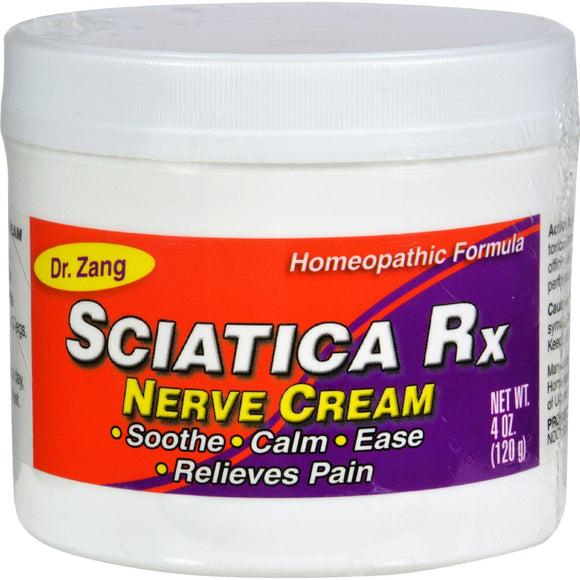 Dr. Zang Sciatica Rx Nerve Cream Homeopathic Formula - 4 Oz - Vita-Shoppe.com