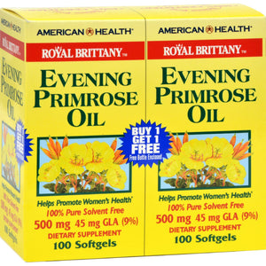 American Health Royal Brittany Evening Primrose Oil 100+100 Softgels - Vita-Shoppe.com