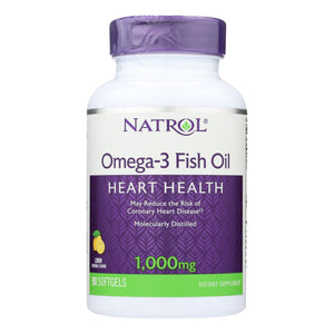 Natrol Omega-3 Fish Oil Lemon - 1000 Mg - 90 Softgels - Vita-Shoppe.com