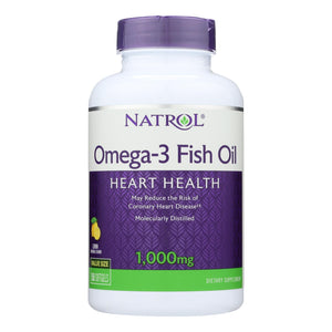 Natrol Omega-3 Fish Oil Lemon - 1000 Mg - 150 Softgels - Vita-Shoppe.com