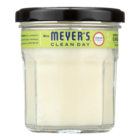 Mrs. Meyer's Clean Day - Soy Candle - Lemon Verbena - Case Of 6 - 7.2 Oz Candles - Vita-Shoppe.com