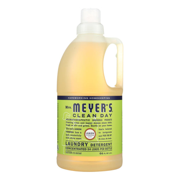 Mrs. Meyer's Clean Day - 2x Laundry Detergent - Lemon Verbana - Case Of 6 - 64 Oz - Vita-Shoppe.com