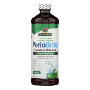 Nature's Answer - Periowash Mouthwash Alcohol-free Cool Mint - 16 Fl Oz - Vita-Shoppe.com