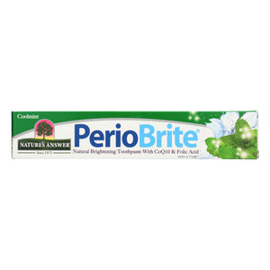 Nature's Answer - Periobrite Toothpaste Cool Mint - 4 Oz - Vita-Shoppe.com