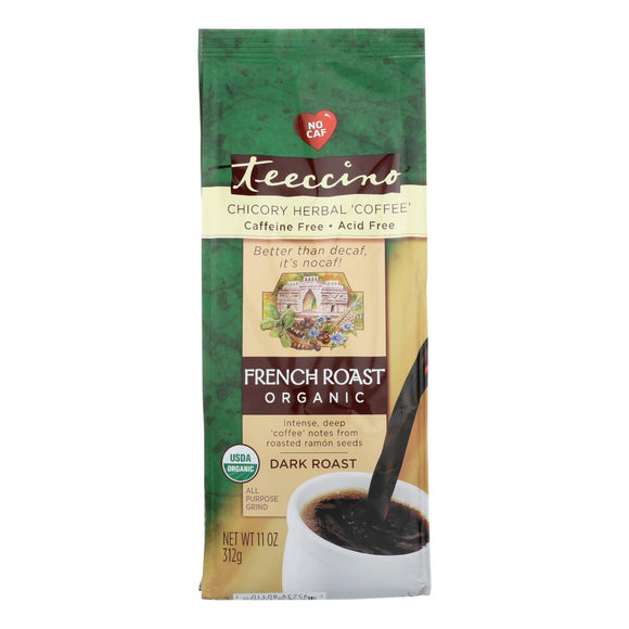 Teeccino Herbal Coffee French Roast Maya Dark Roast - 11 Oz - Case Of 6 - Vita-Shoppe.com