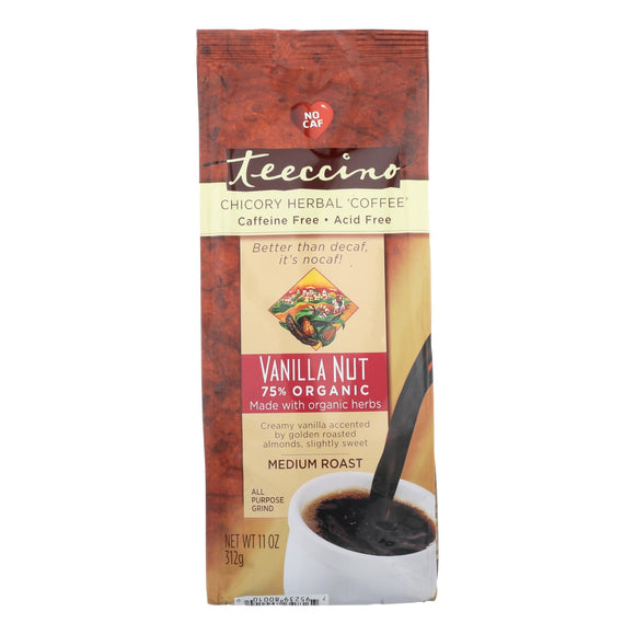 Teeccino Mediterranean Herbal Coffee Vanilla Nut - 11 Oz - Case Of 6 - Vita-Shoppe.com