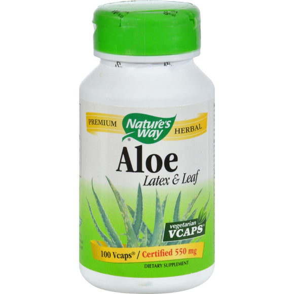 Nature's Way Aloe - Latex With Fennel - 100 Vegetarian Capsules - Vita-Shoppe.com