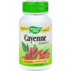 Nature's Way Cayenne And Pepper - 450 Mg - 100 Capsules - Vita-Shoppe.com