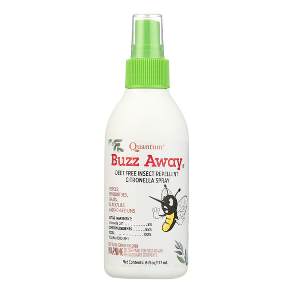 Quantum Research Buzz Away Insect Repellent Citronella Spray - 6 Oz - Vita-Shoppe.com