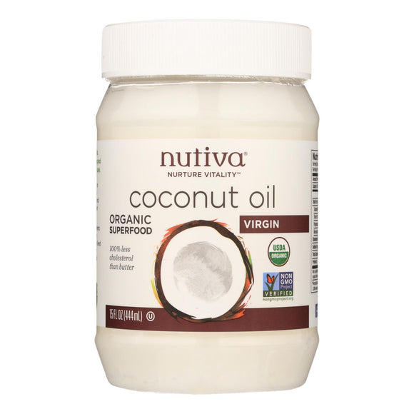 Nutiva Virgin Coconut Oil Organic - 15 Fl Oz - Vita-Shoppe.com