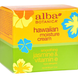 Alba Botanica Hawaiian Moisture Cream Jasmine And Vitamin E - 3 Oz - Vita-Shoppe.com
