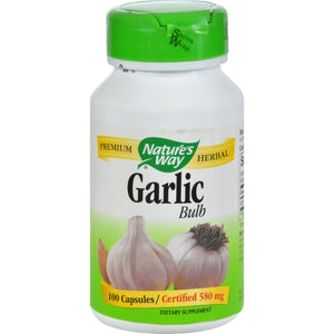 Nature's Way Garlic Bulb - 100 Capsules - Vita-Shoppe.com