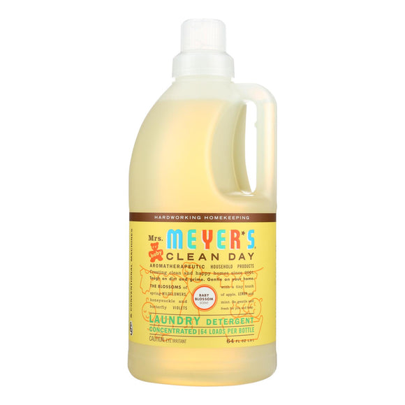 Mrs. Meyer's Clean Day - 2x Laundry Detergent - Baby Blossom - Case Of 6 - 64 Oz - Vita-Shoppe.com