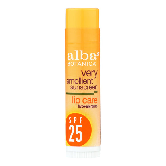 Alba Botanica - Moisturizing Sunscreen Lip Balm Spf 25 - 0.15 Oz - Case Of 24 - Vita-Shoppe.com