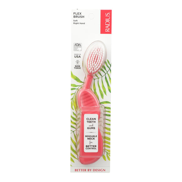 Radius - Scuba/Flex Brush Right Hand Toothbrush Soft Bristles - 1 Toothbrush - Vita-Shoppe.com