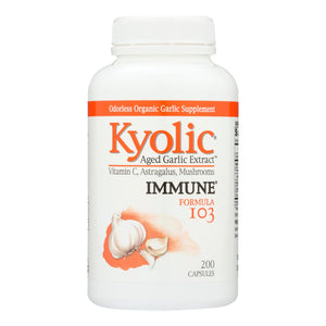 Kyolic - Aged Garlic Extract Immune Formula 103 - 200 Capsules - Vita-Shoppe.com