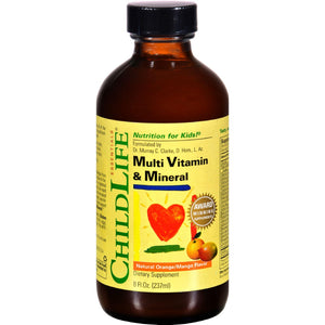 Childlife Multi Vitamin And Mineral Natural Orange Mango - 8 Fl Oz - Vita-Shoppe.com