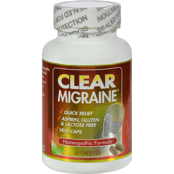 Clear Products Clear Migraine - 60 Capsules - Vita-Shoppe.com