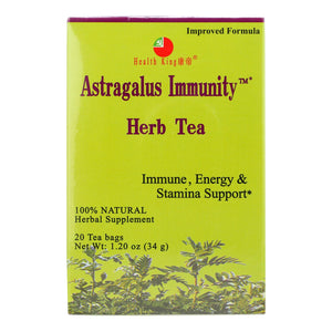 Health King Astragalus Immunity Herb Tea - 20 Tea Bags - Vita-Shoppe.com