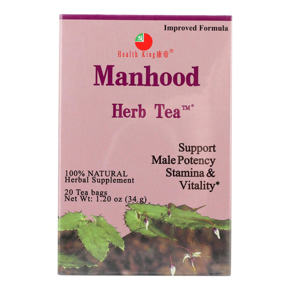 Health King Manhood Herb Tea - 20 Tea Bags - Vita-Shoppe.com