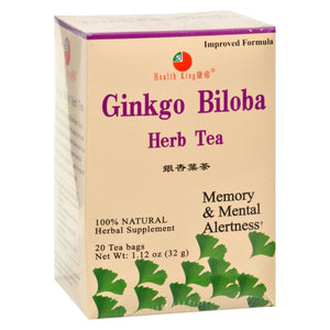 Health King Ginkgo Biloba Herb Tea - 20 Tea Bags - Vita-Shoppe.com