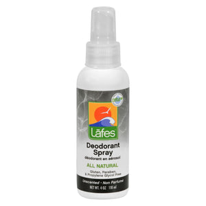 Lafe's Natural Body Care Deodorant Spray With Aloe - 4 Fl Oz - Vita-Shoppe.com