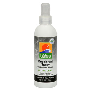 Lafe's Natural And Organic Deodorant Spray - 8 Fl Oz - Vita-Shoppe.com