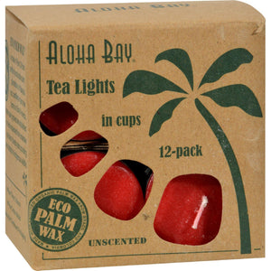 Aloha Bay Tea Light - Red - 12-.7 Oz - Vita-Shoppe.com