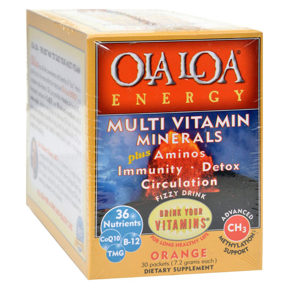 Ola Loa Products Energy Multi Vitamin - Orange - 30 Packet - Vita-Shoppe.com