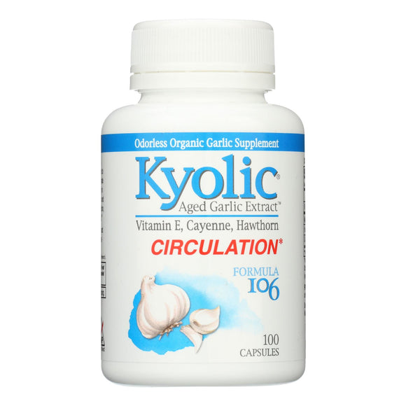 Kyolic - Aged Garlic Extract Healthy Heart Formula 106 - 100 Capsules - Vita-Shoppe.com