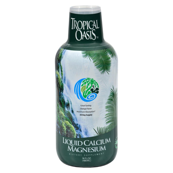 Tropical Oasis Liquid Calcium And Magnesium Orange - 16 Fl Oz - Vita-Shoppe.com
