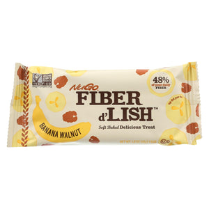 Nugo Nutrition Bar - Fiber Dlish - Banana Walnut - 1.6 Oz Bars - Case Of 16 - Vita-Shoppe.com