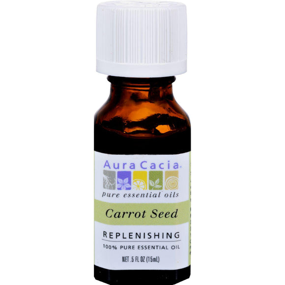 Aura Cacia Pure Essential Oil Carrot Seed - 0.5 Fl Oz - Vita-Shoppe.com