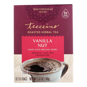 Teeccino Organic Tee Bags - Vanilla - 10 Bags - Vita-Shoppe.com