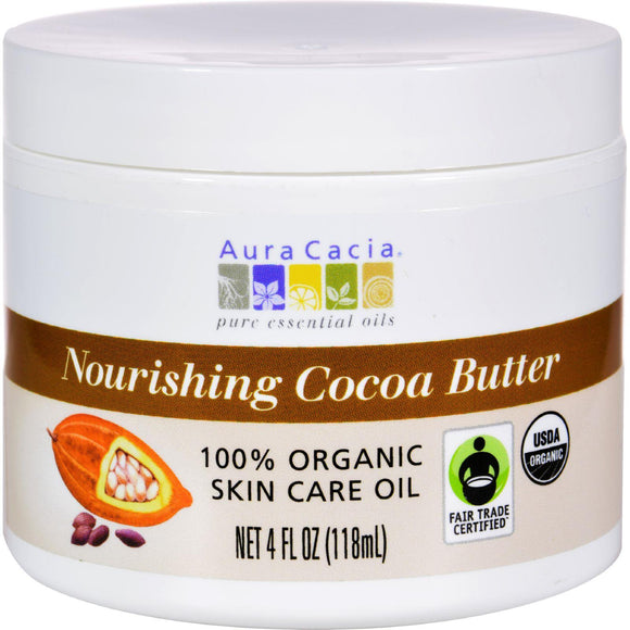 Aura Cacia Organic Cocoa Butter - 4 Oz - Vita-Shoppe.com