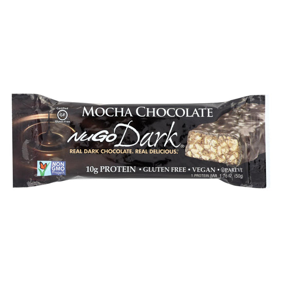 Nugo Nutrition Bar - Dark - Mocha Chocolate - 50 G - Case Of 12 - Vita-Shoppe.com