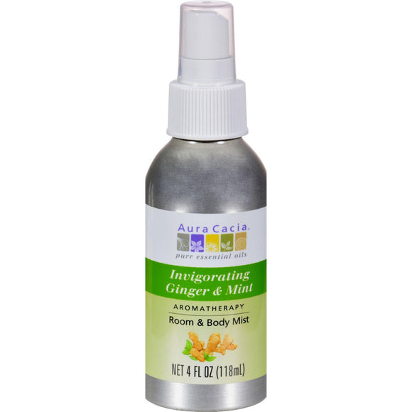 Aura Cacia Aromatherapy Mist Ginger Mint - 4 Fl Oz - Vita-Shoppe.com