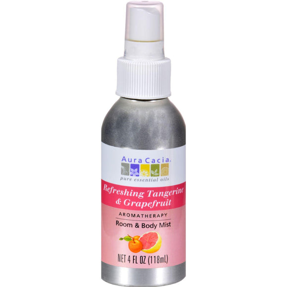 Aura Cacia Aromatherapy Mist Tangerine Grapefruit - 4 Fl Oz - Vita-Shoppe.com