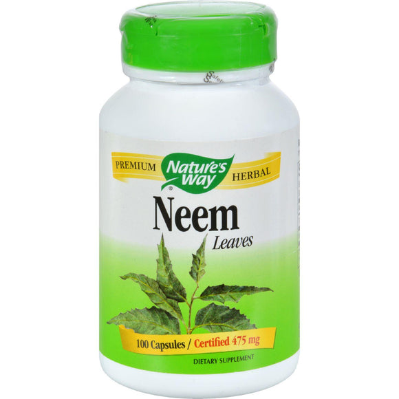 Nature's Way Neem - 475 Mg - 100 Capsules - Vita-Shoppe.com