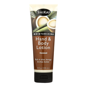 Shikai All Natural Hand And Body Lotion Coconut - 8 Fl Oz - Vita-Shoppe.com