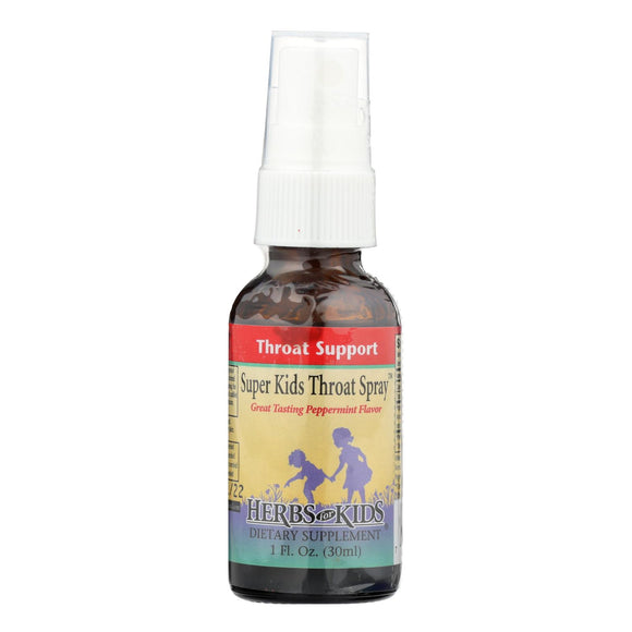 Herbs For Kids Super Kid's Throat Spray Peppermint - 1 Fl Oz - Vita-Shoppe.com