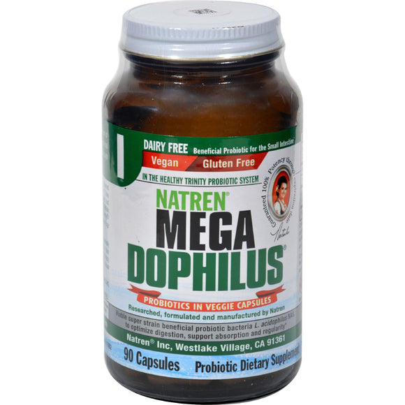 Natren Mega Dophilus Dairy Free - 90 Vegetarian Capsules - Vita-Shoppe.com