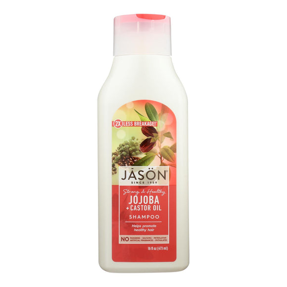 Jason Pure Natural Shampoo Long And Strong Jojoba - 16 Fl Oz - Vita-Shoppe.com