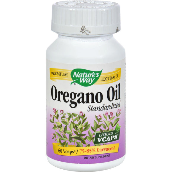 Nature's Way Oregano Oil Standardized - 60 Vegetarian Capsules - Vita-Shoppe.com