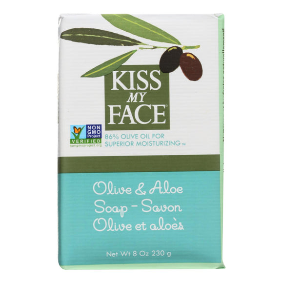 Kiss My Face Bar Soap Olive And Aloe - 8 Oz - Vita-Shoppe.com